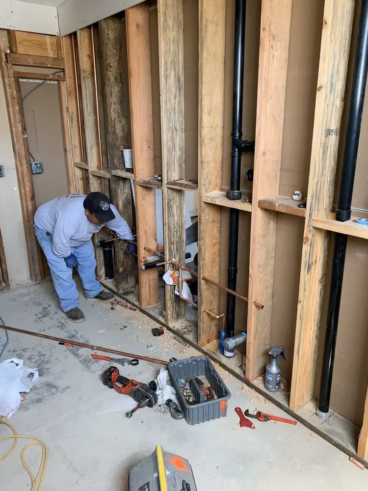 Commercial rough-in plumbing for Water Heater Replacement in Red Bank